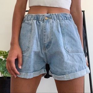 Denim Mom Shorts